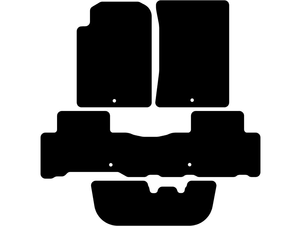 Bilmattor för SsangYong Rexton 2012 - 2017