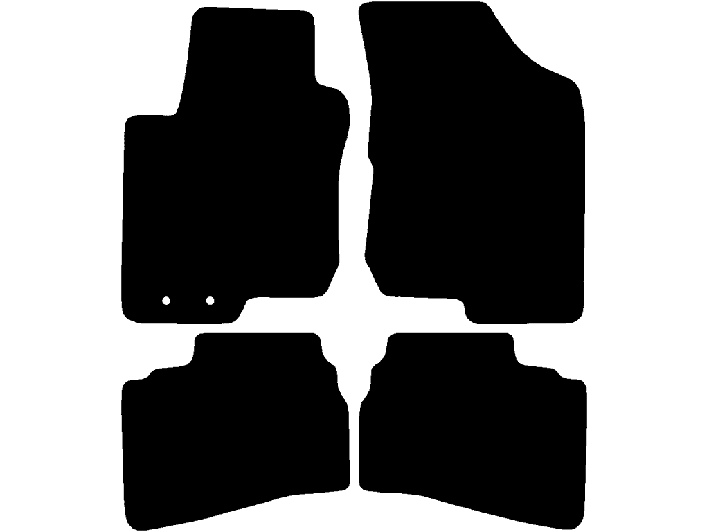 5 dörrar | Avstånd fästpunkter (Förare) 10 cm | Medförare utan fixering