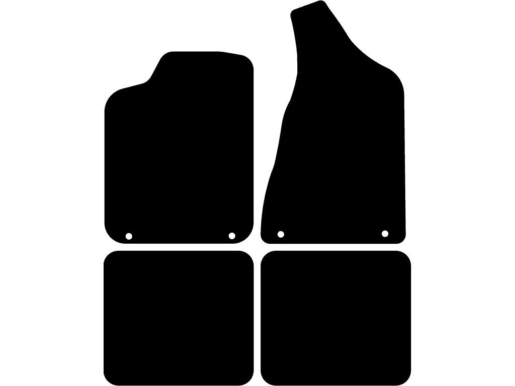 Bilmattor för Audi 90 1987 - 1991