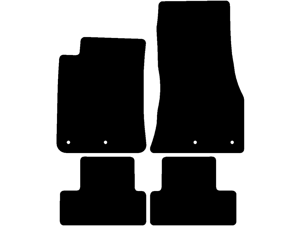 Passagerarmatta med fixering | Fästsystem: Clips (med öga)