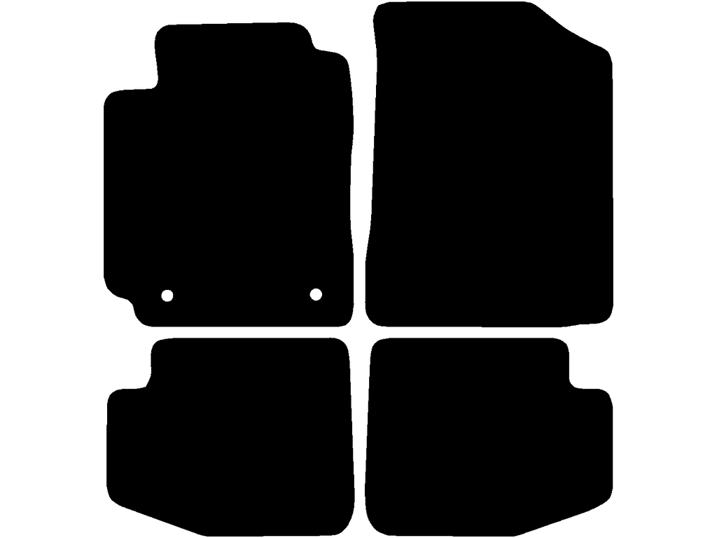 1 | 3-dörrars | Variant 1 | Fästsystem: Clips (med ovalt öga) med skruv