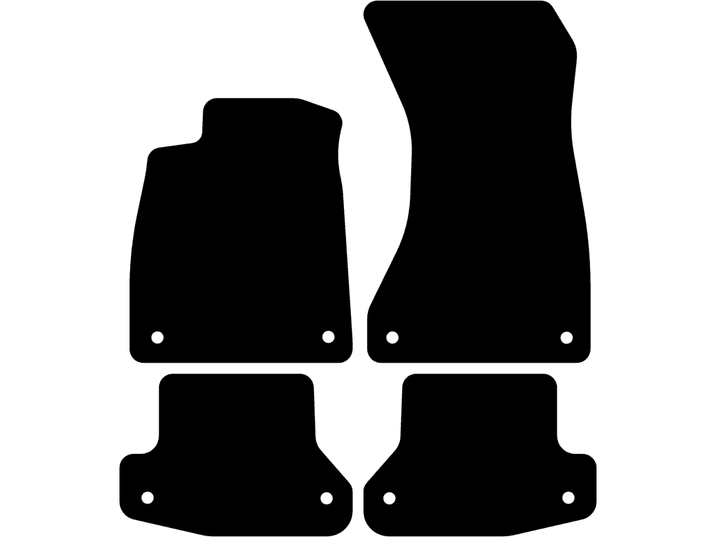 Coupé | Med fästsystem på bakmattorna