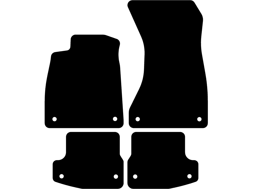 Cabriolet | Med fästsystem på bakmattorna