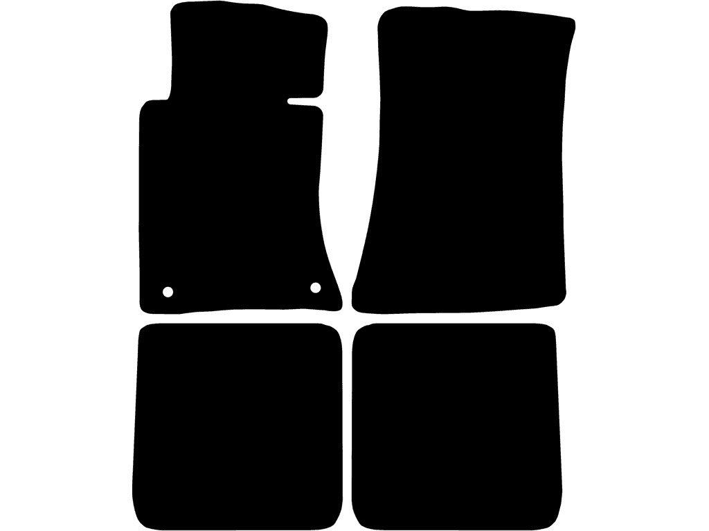 Bilmattor för Mercedes W116 1972 - 1980