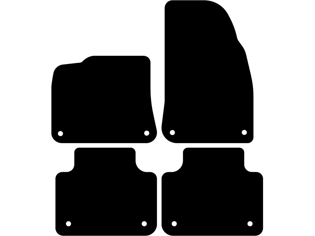 SUV / Coupé | Med fästsystem på bakmattorna