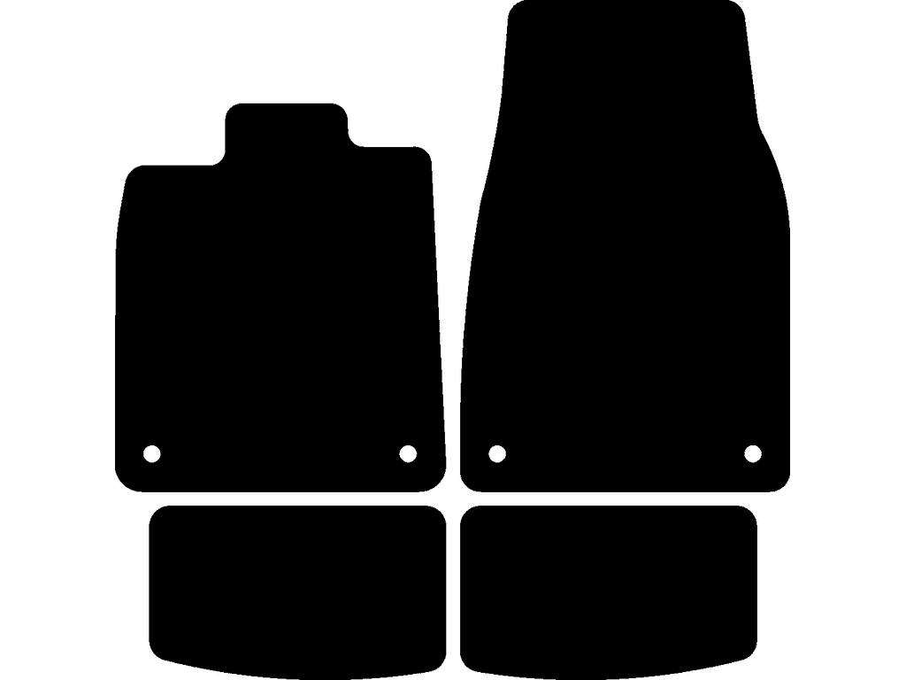 Bilmattor för Porsche Taycan 2020 - 2026