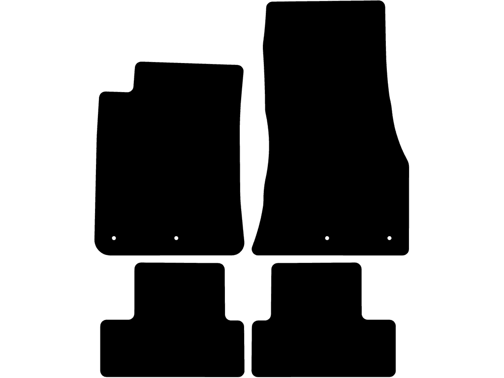 Passagerarmatta med fixering | Fästsystem: 14 mm Clips (med öga)