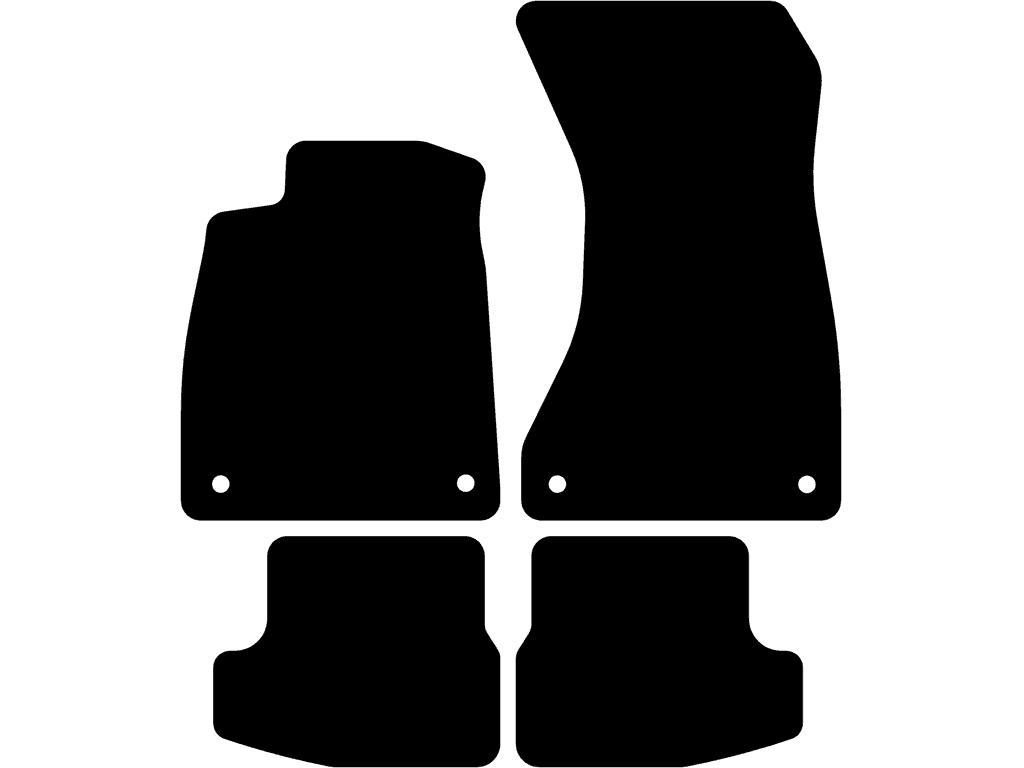 Cabriolet | Utan fästsystem på bakmattorna