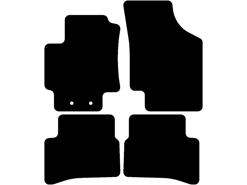 Bilmattor för Kia Rio 2005 - 2011