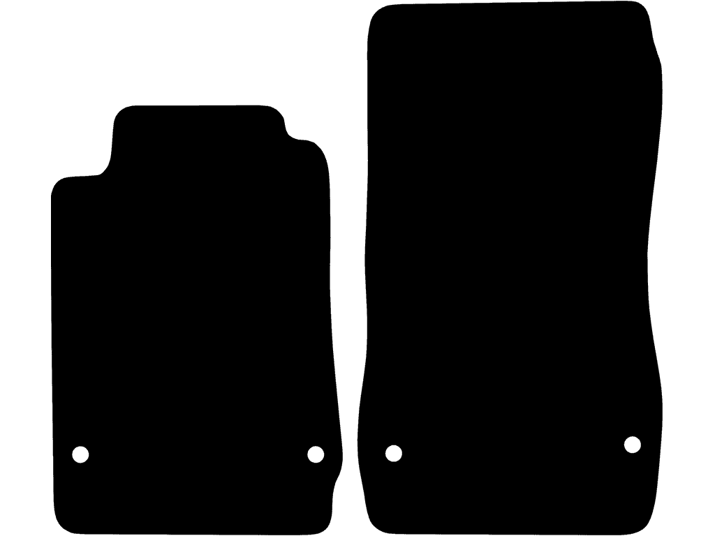 Dubbel fixering | Förarmatta utan tunga för fotstöd | Variant 2