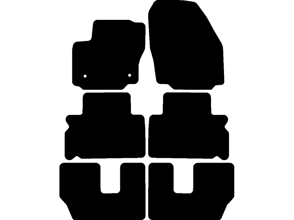 7-sitsig | Avstånd fästpunkter (Förare) 25.1 cm