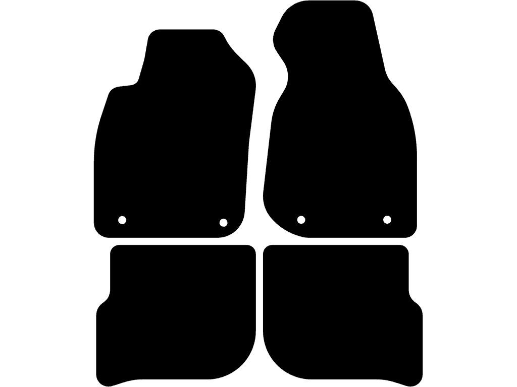 Avant / Sedan | Fästsystem: Clips (med öga) | Utan fästsystem på bakmattorna