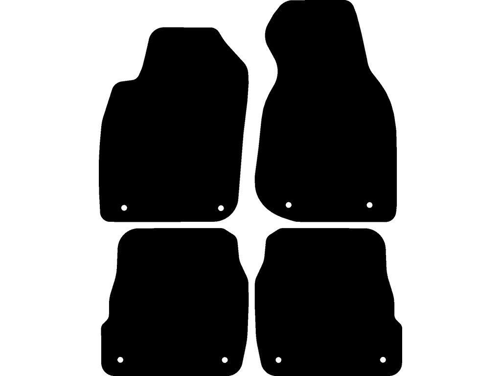 Avant / Sedan | Fästsystem: Clips (sluten) | Med fästsystem på bakmattorna