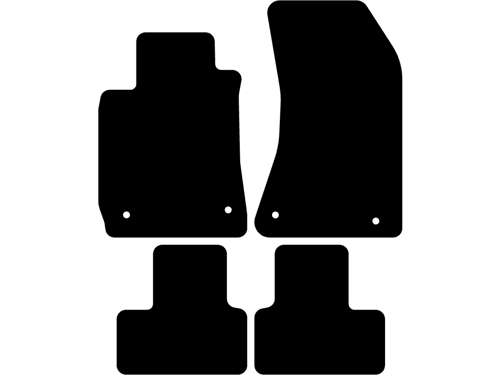 Passagerarmatta med fixering |Fästsystem: Clips (sluten)