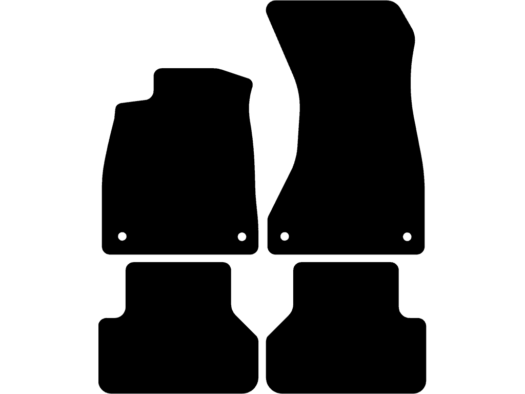 Avant / Sedan / Allroad Quattro | Utan fästsystem på bakmattorna