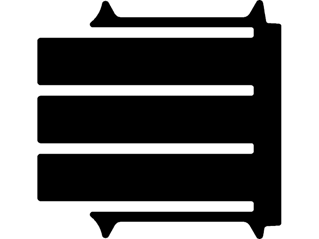 Bak | 4 sätesskenor | Två skjutdörrar