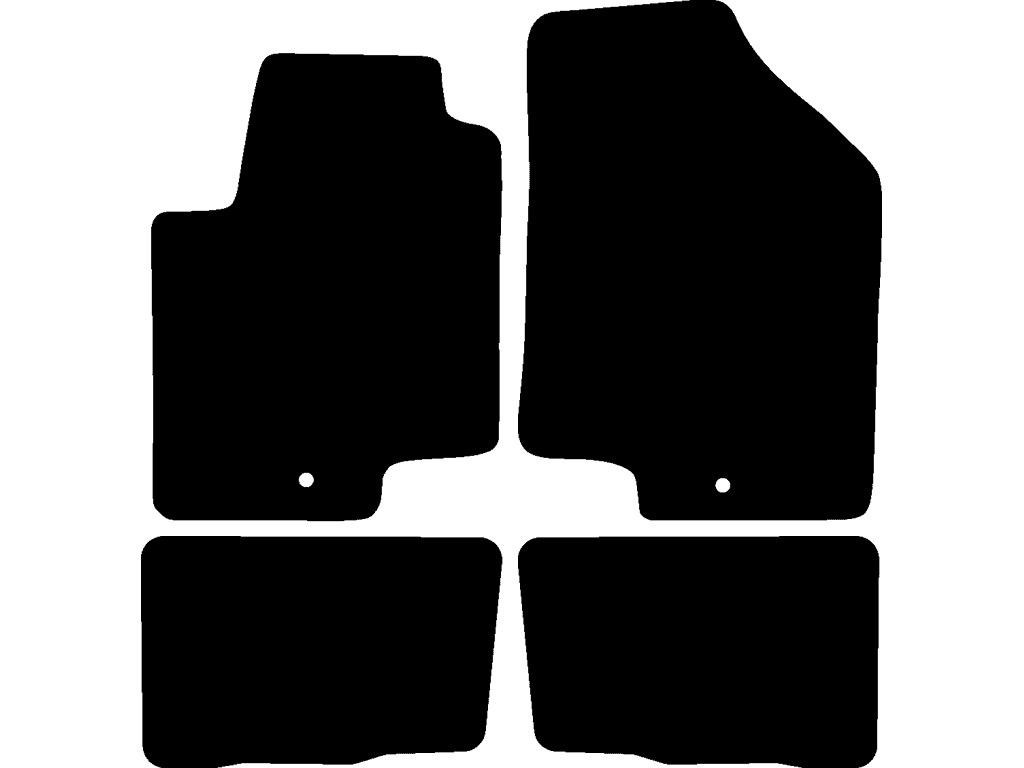 Passagerarmatta med fixering