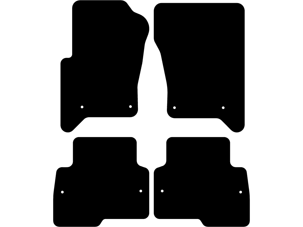 Med dubbel fixering på bakmattorna