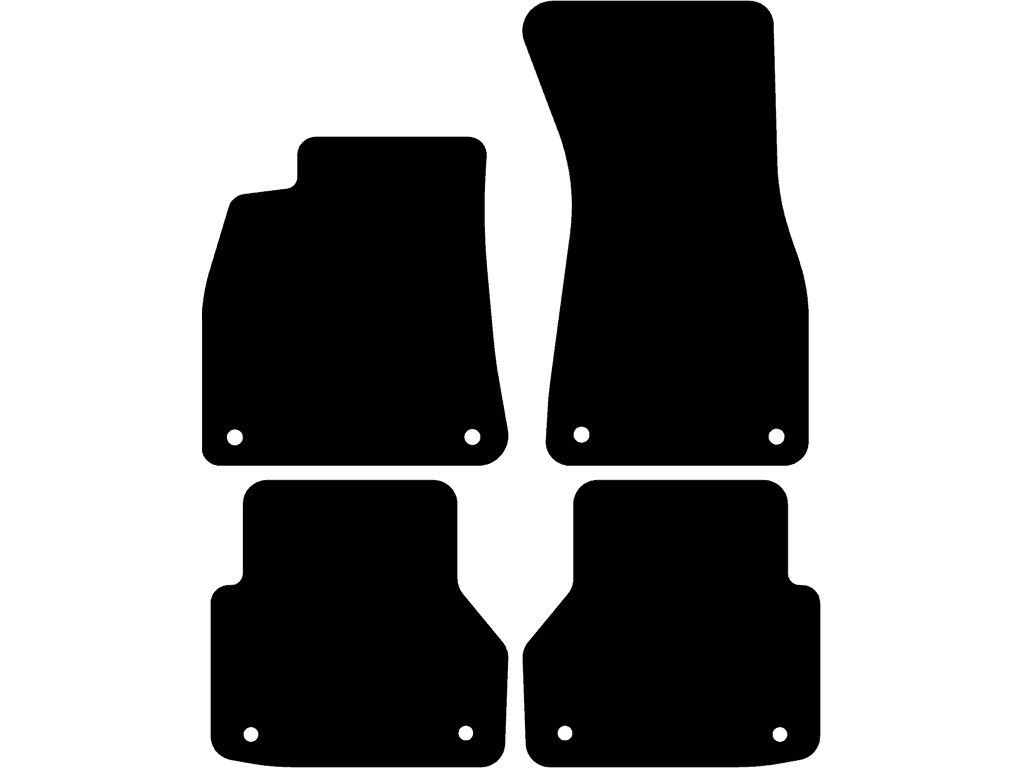 Avant / Sedan / Allroad Quattro | Med fästsystem på bakmattorna