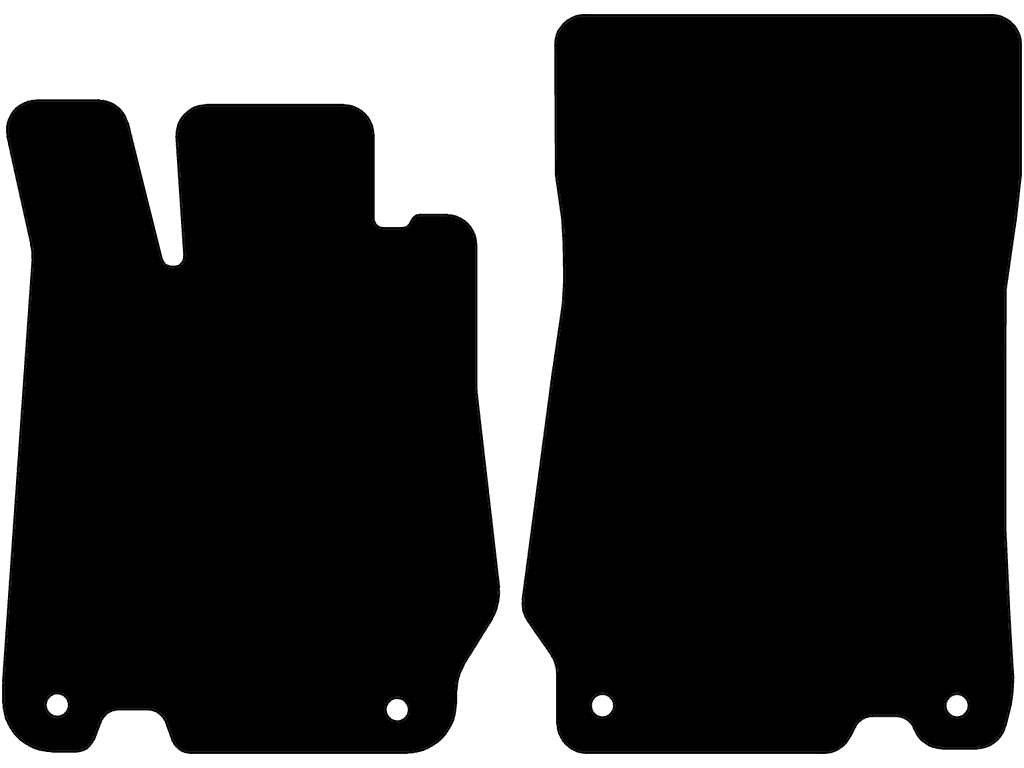 Passagerarmatta med fixering | Fästsystem: Clips (sluten)