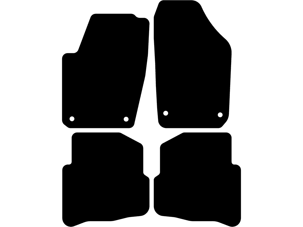 Bilmattor för Volkswagen Polo 9N/9N3 2001 - 2009