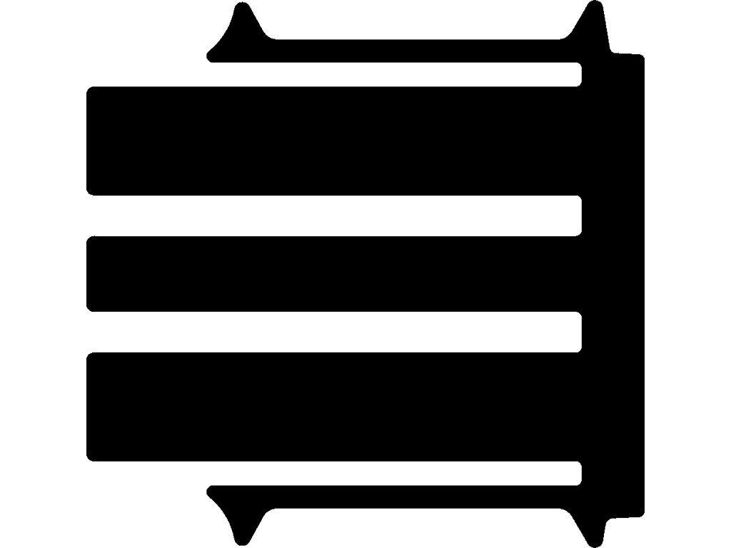 Bak | 6 sätesskenor | Två skjutdörrar