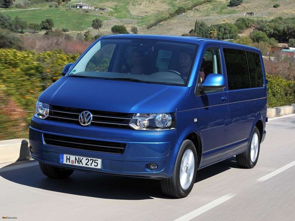 Bilmattor för Volkswagen Transporter T5 Caravelle 2003 - 2015